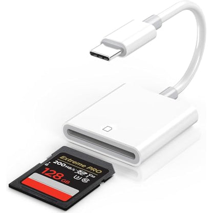 iPhone SD Card Reader USB C, Digital Camera Adapter iPhone 17, Trail Camera SD Card Reader USB C Memory Card Reader for iPhone 17/16/15/iPad/MacBook/iMac/Galaxy/Android