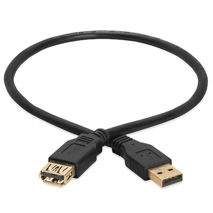 Cmple - USB 3.0 A Male to A Female Extension Gold Plated Cable - 1.5FT (Blue) - color: A Male to A Female, size: 1.5FT