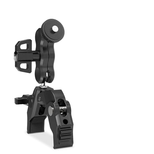NEEWER Magnetic Mobile Phone Holder with Super Clamp, Adjustable Metal Holder with 1/4 Inch Screw and Ball Heads, Magic Arm Compatible with MagSafe iPhone for Pole, Tripod, Microphone Stand, Table - style: PA150