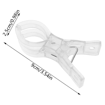 10PCS Plastic Transparent Spring Clip Large Balloon Arch Fixture for Backdrop Fixing Birthday Decoration Craft Photography Studio Accessory