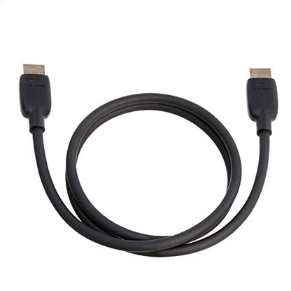 Amazon Basics HDMI 2.1 Cable, 8K@60Hz 4K@120Hz, 48 Gbps Ultra High Speed, 3 Feet, Compatible with PS5/Xbox/TV/Monitor, Black