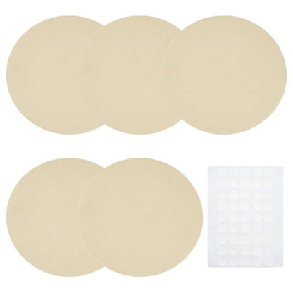 PH PandaHall 5pcs Lamp Shade Diffuser Fabric Lamp Shade Replacement with 50pcs Plastic Stickers Dazzling Proof Lampshades Spotlight Lamps Covers for Pendants Photography Light Downlight 6.3 Inch - color: Burly Wood