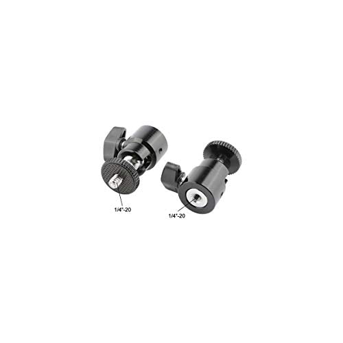 CAMVATE 1/4-20 Mini Ball Head for DSLR Cameras Tripods Monopods Light Stand | 2 PCS