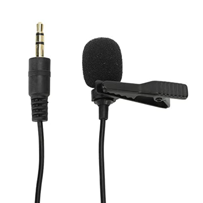 ZJchao Lavalier Microphone with Noise Reduction for Clear Streaming and Live Recording, Compact ClipOn Design for Wide Compatibility