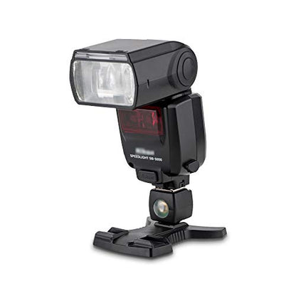 JJC Optical Flash Slave Trigger, Hot Shoe Sync Adapter with PC Socket,Optical Sensor & 1/4"-20 Threaded Socket Cold Shoe for All Flashes Speedlight with Standard ISO 518 Hot Shoe-1 Pack