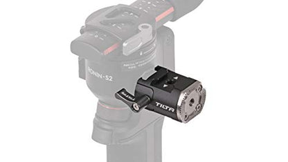Tilta Left Side NATO Rail to Rosette Adapter Compatible with DJI RS2, RS4, RS5 | ARRI Rosette | Cold Shoe & 1/4"-20
