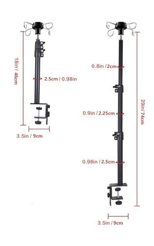 Wintopro Height Adjustable Flex Shaft Rotary Tool Hanger Stand with Table Clamp, Heavy Duty Motor Mount Compatible with Foredom, Dremel, Grobet Tools