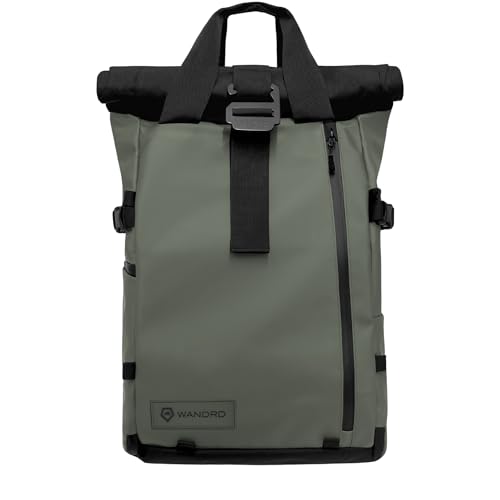 WANDRD PRVKE 21L Photography Bundle: Weather-Resistant Travel & Camera Backpack with Laptop Sleeve, Quick Side Access, Clamshell Opening – Ideal Photography & Travel Bag (Wastach Green) - color: Wasatch Green, size: PRVKE 21L, style: Photography Bundle