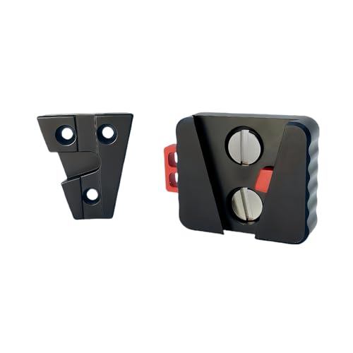 Mini V-Lock Assembly Kit, V-Mount Battery Plate Quick Release Set with 1/4"-20 Threaded Holes, Lightweight Aluminum Mounting System for Camera Cages, Rigs, Monitors, and Accessories