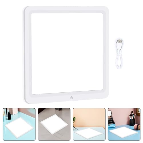 LED Photography Light Panel with Touch Control, 30cm White Light LED Camera Video Recording Lighting for Indoor Filming and Streaming