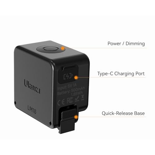 ULANZI LM18 Vlogging Light Mini LED Action Camera Video Light Magnetic Photography Fill Lighting for DJI Osmo Nano Action 3/4 Camera Cage Accessories, Xtra, Ulanzi PK-06 Pocket 3/4 Expansion Adapter - size: 1 Pcs-For DJI Action 5/4/3 & Pocket 3, Xtra Muse