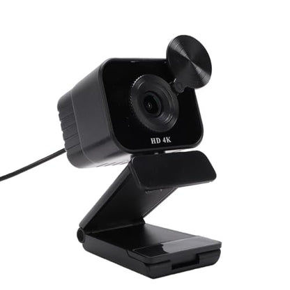 4K Webcam, PDAF Autofocus Auto Light Correction USB Computer Camera with Noise Cancellation Mic Privacy Cover for Video Conference Live Streaming