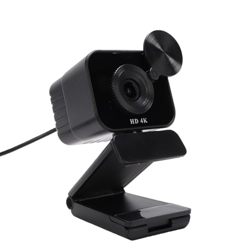 4K Webcam, PDAF Autofocus Auto Light Correction USB Computer Camera with Noise Cancellation Mic Privacy Cover for Video Conference Live Streaming