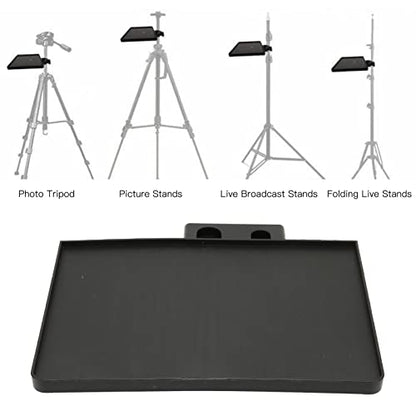 Microphone Holder Sound Card Tray, Universal Live Broadcast Sound Card Tray, Table Mic Holder Sound Card Tray, for Photography Tripod, Picture Stand, Live Stand, Folding Live Stand