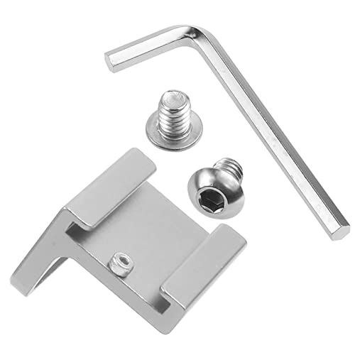 Cold Shoe Mount Adapter 90 Degree for Camera Attach Side Cage Quick Release L Bracket Plate Handle 1/4" Screws