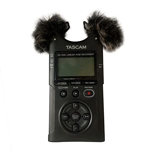 Deadcat Wind Muff for DR40 DR07 Headset Windscreen Mic Foam Covers for DR40X DR07X (Black and White) - color: Black and White