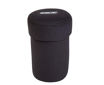OP/TECH USA Fold-Over Neoprene Lens Pouch – Camera Lens Case for safe Lens Cover storage, Great for Photography & outdoor shoot, Keeps your Lens secure with No-Lose Lid-356 (Black) - Made in USA - size: 356