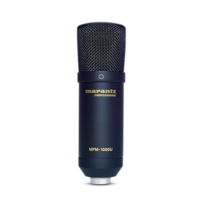 Marantz Professional MPM-1000U USB Condenser Microphone for Gaming, Streaming and Podcasting - Built-In Audio Interface, Desktop Stand, Plug-and-Play, Black - style: USB Mic