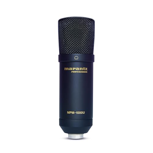 Marantz Professional MPM-1000U USB Condenser Microphone for Gaming, Streaming and Podcasting - Built-In Audio Interface, Desktop Stand, Plug-and-Play, Black - style: USB Mic