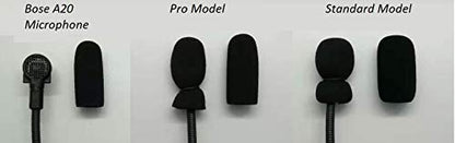 Three (3) Replacement windscreen for Bose/David Clark/Lightspeed/Crystal Mic - color: Three (3) Pack Standard Model