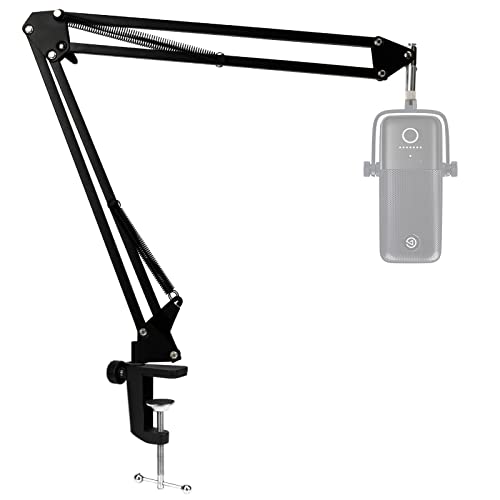 For Elgato Wave 3 Boom Arm Microphone Stand, Professional Mic Boom Arm Mic Stand Compatible with Elgato Wave:3 USB Condenser Microphone by SUNMON - color: Elgato Wave 3 Boom Arm