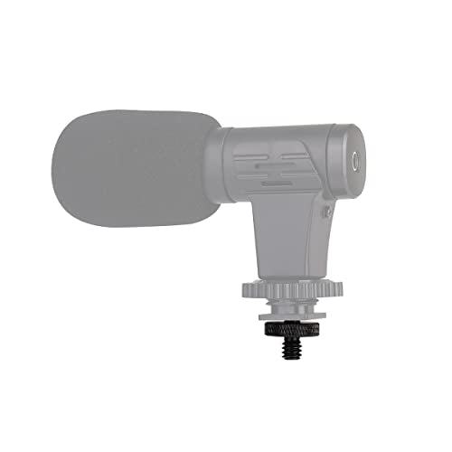 6 Pack 1/4" Male to 1/4" Male Camera Mount Screw Tripod Mount - Precision Made - color: Black