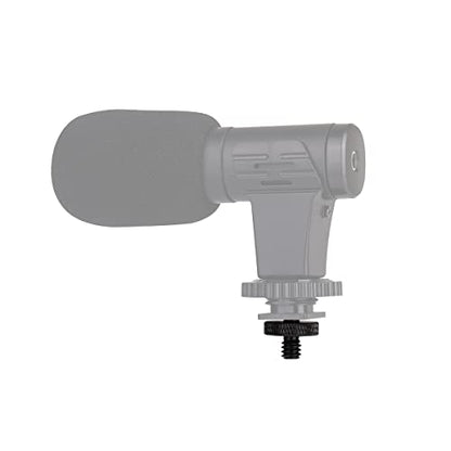 6 Pack 1/4" Male to 1/4" Male Camera Mount Screw Tripod Mount - Precision Made - color: Black