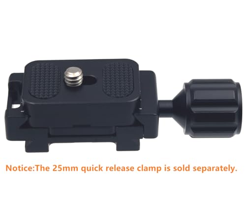 PU-25 25mm Universal Quick Release QR Plate Mini Plate Compact Camera Mount for Tripod Monopod Ball Head DSLR Camera, Arca-Swiss Compatible