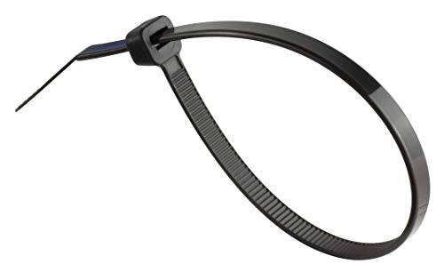GTSE 8 Inch black Zip Ties, Saddle Mounts and Self Tapping Screws Set, 100 Pack Cable Ties, 50lb Strength, UV Resistant Strong Self-Locking Tie Wraps - color: Black, style: 0.2 " Wide / 0.14" Screw Hole Mounts and Zip Tie Set