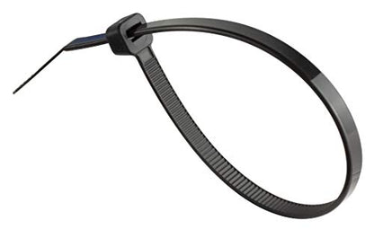 GTSE 8 Inch black Zip Ties, Saddle Mounts and Self Tapping Screws Set, 100 Pack Cable Ties, 50lb Strength, UV Resistant Strong Self-Locking Tie Wraps - color: Black, style: 0.2 " Wide / 0.14" Screw Hole Mounts and Zip Tie Set
