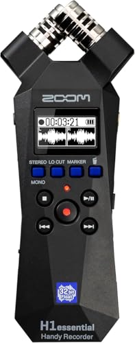 Zoom H1essential 2-Track 32-Bit Float Portable Audio Recorder Bundle with WSH-1E Hairy Windscreen - style: H1e + WSH-1E Windscreen