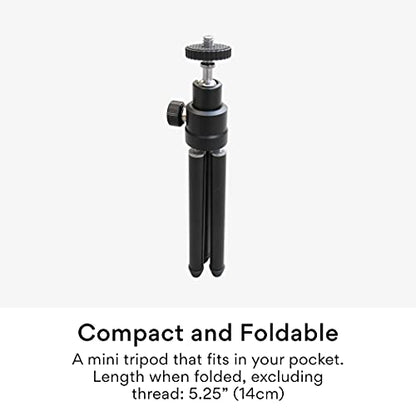 MEE Audio Lightweight Mini Tripod for Webcams and Small Cameras for Video Conference; Flexible, Portable, Compact Web Cam Desk Tabletop Travel Mount Stand for Logitech Webcam C920 C925 C920s C922