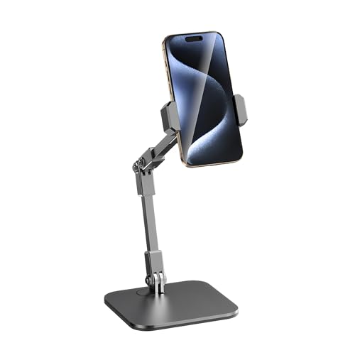 Adjustable Carbon Steel Desk 360 Degree Rotating Phone Stand | 360 Degree Rotating, Extendable, For Live Streaming, For Video Calls and Home Office