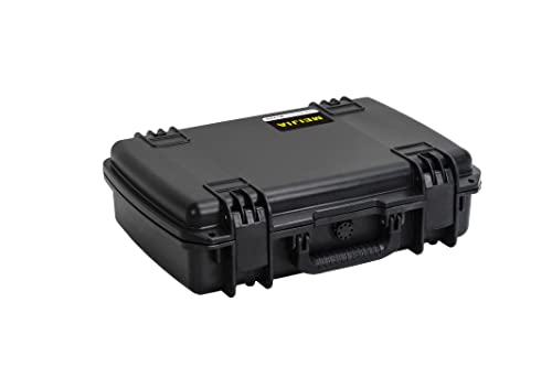 MEIJIA Premium Waterproof Hard Camera Case,Hard laptop Case, Hard Case with customizable fit foam,Full Protection with Light&Convenient Design,20.01"x14.7"x5.75",Elegant Black - size: 20.01"x14.7"x5.75"