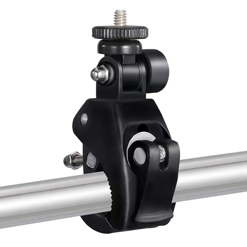 Camera Super Clamp with 1/4"- 20 Threaded Head Compatible for LCD Monitor,DSLR Cameras,DV,Flash Light,Studio Backdrop,Bike, Microphone Stands, Music Stands,Tripod, Motorcycle,Rod Bar