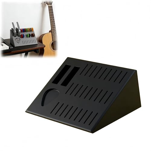 Guitar Pick and Capo Holder for Desk Accessory Storage and Organization for Practice Sessions and Recording Setups