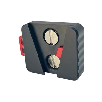 Mini V-Lock Assembly Kit, V-Mount Battery Plate Quick Release Set with 1/4"-20 Threaded Holes, Lightweight Aluminum Mounting System for Camera Cages, Rigs, Monitors, and Accessories