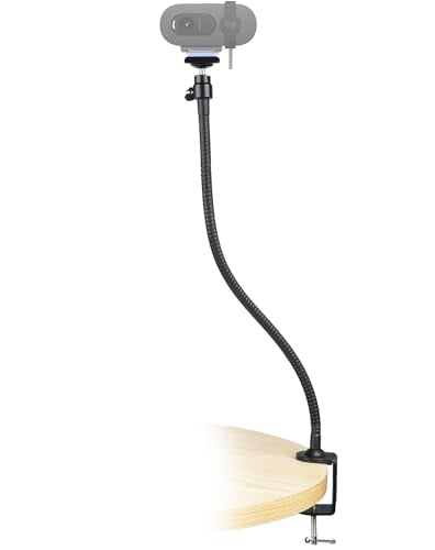 Brio 101 Webcam Stand, Magnetic Webcam Clamp Mount Holder Compatible with Logitech Brio 101 100/Brio 301 300/Brio 501 500/Brio 4K/C270/C310 webcams