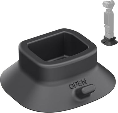 NEEWER Basics AC023 Suction Cup Base Mount Compatible with DJI Osmo Pocket 4 & Pocket 3 Gimbal Camera, Silicone Table Holder ø 64mm Nonslip Soft Stable Accessories, Supports Battery Handle Charging - style: AC023