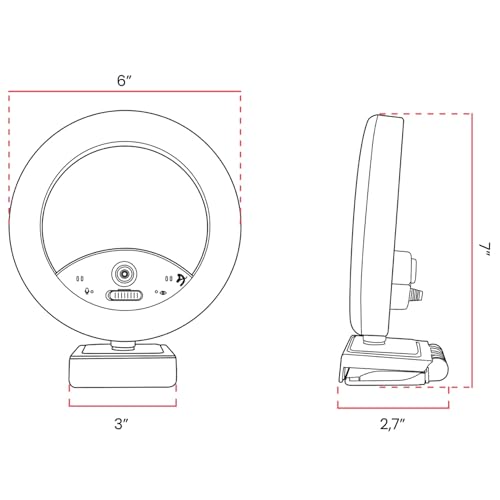 Arozzi - Occhio True Privacy Webcam with Adjustable LED Ringlight - Magnetic Privacy Cover, Dual Omni-Directional Noise Cancelling Microphones with Manual Circuit Breaker, and Full HD - style: Webcam with Ring Light