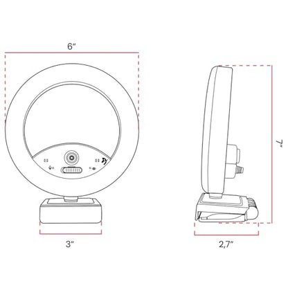 Arozzi - Occhio True Privacy Webcam with Adjustable LED Ringlight - Magnetic Privacy Cover, Dual Omni-Directional Noise Cancelling Microphones with Manual Circuit Breaker, and Full HD - style: Webcam with Ring Light