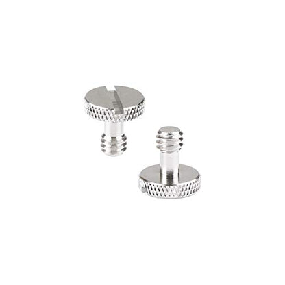 CAMVATE 1/4"-20 Slotted Screw for Camera Quick Release Plate (2 Pieces)