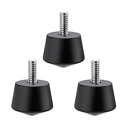 K&F CONCEPT Universal Anti-Slip Rubber Tripod Foot Spikes Compatible with 1/4 inch Thread Tripod Monopod Legs Feet Replacement Parts (3 PCS) - size: 3pcs Pointes Antidérapantes