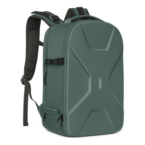 MOSISO Camera Backpack, DSLR/SLR/Mirrorless Photography Camera Bag 15-16 inch Waterproof Hardshell Case with Tripod Holder&Laptop Compartment Compatible with Canon/Nikon/Sony, Emerald Green - color: Emerald Green