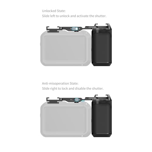 SmallRig Handle for DJI Osmo Action 6, Street Photography Side Grip with Shutter Button & Cold Shoe, Compatible with SmallRig Action 6 Cage 5887/5888, Wrist Strap Included for Street Photography-6259 - style: Grip