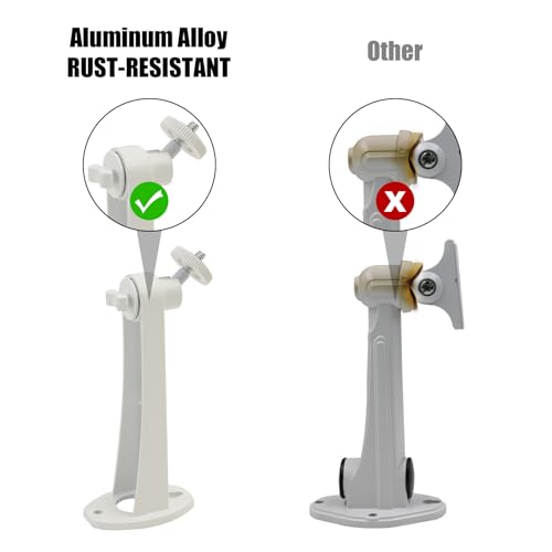 3PCS Aluminum Alloy Extremely Long 6 in Camera Mount for eufy Camera Mount eufyCam 2C/2C Pro, 3C/S300, for SoloCam S220/C210, Adjustable Wall Mount Brackets Indoor/Outdoor, Rust-Proof and Durable - size: 6 inch 3Pcs
