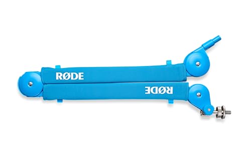 RØDE PSA1+ Professional Studio Arm with Spring Damping and Cable Management (Blue) | Parallelogram Spring Design, Fully Damped, Supports 94g-1.2kg Mics, Integrated Xlr and USB Management, 360 Degree Rotation - color: Blue