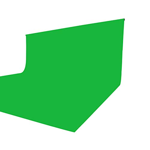 ISSUNTEX 10X16 ft Background Muslin Backdrop, Photo Studio, Collapsible High Density Screen for Video Photography and Television-Green - color: Green, size: 10X16 ft