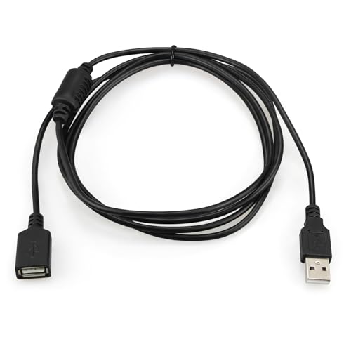 5 ft USB-A 2.0 Extension Cable Male to Female - Data Transfer and Charging, Shielded