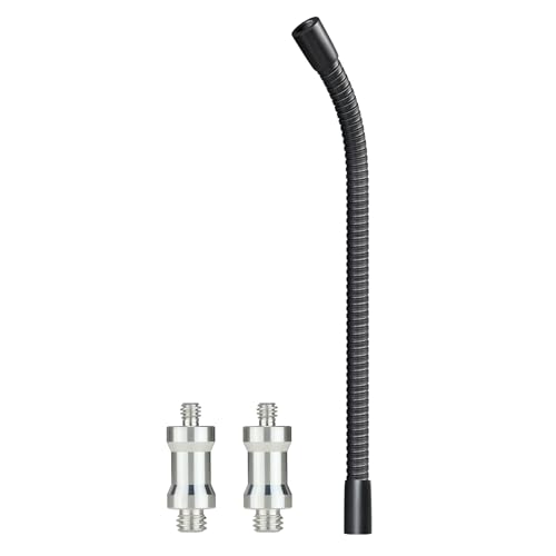 Heavy-Duty 24" Flexible Gooseneck Arm Extension Tube Bar Rod Kit Flex Mount with 1/4" & 3/8" Threads for Mobile Phones Cameras Mic Lighting and More Fits Most Stands Tripods Rigs Grips and Clamps - size: 24 Inch